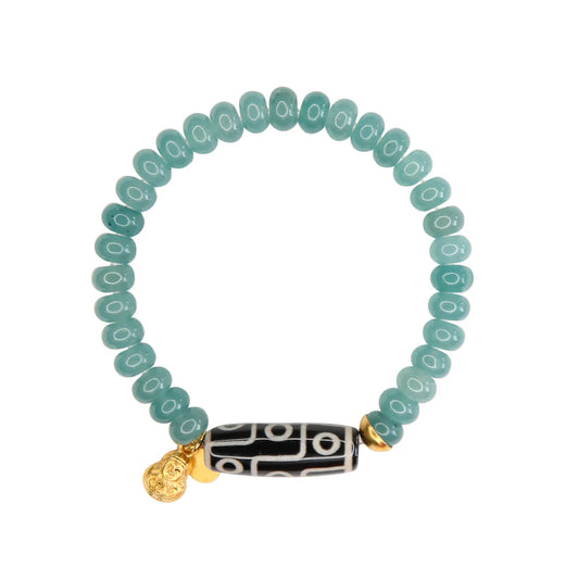 Dharma Elastic Bracelet in Blue Mist