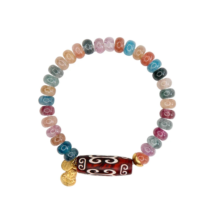 Dharma Elastic Bracelet in Wisteria Multi