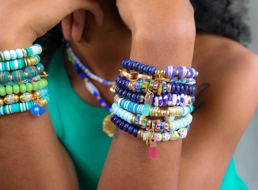 Echo Bracelet Set in Robin's Egg Blue