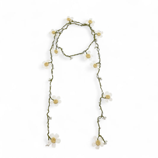 Elissa Crochet Lariat Necklace - Daisy 1