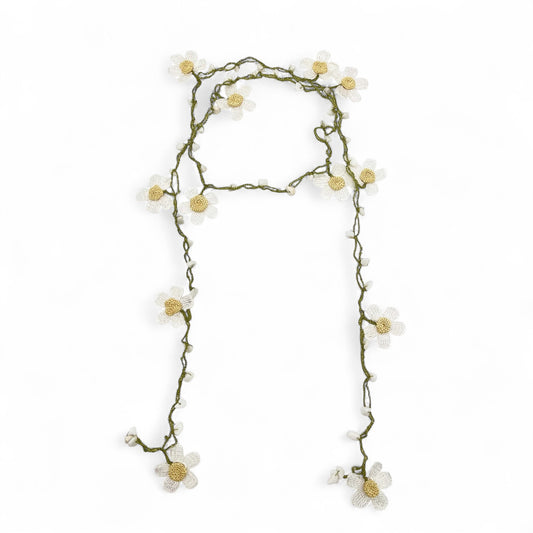 Elissa Crochet Lariat Necklace - Daisy 2