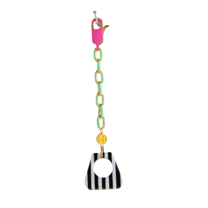 Enamel Graphic Bag Charm
