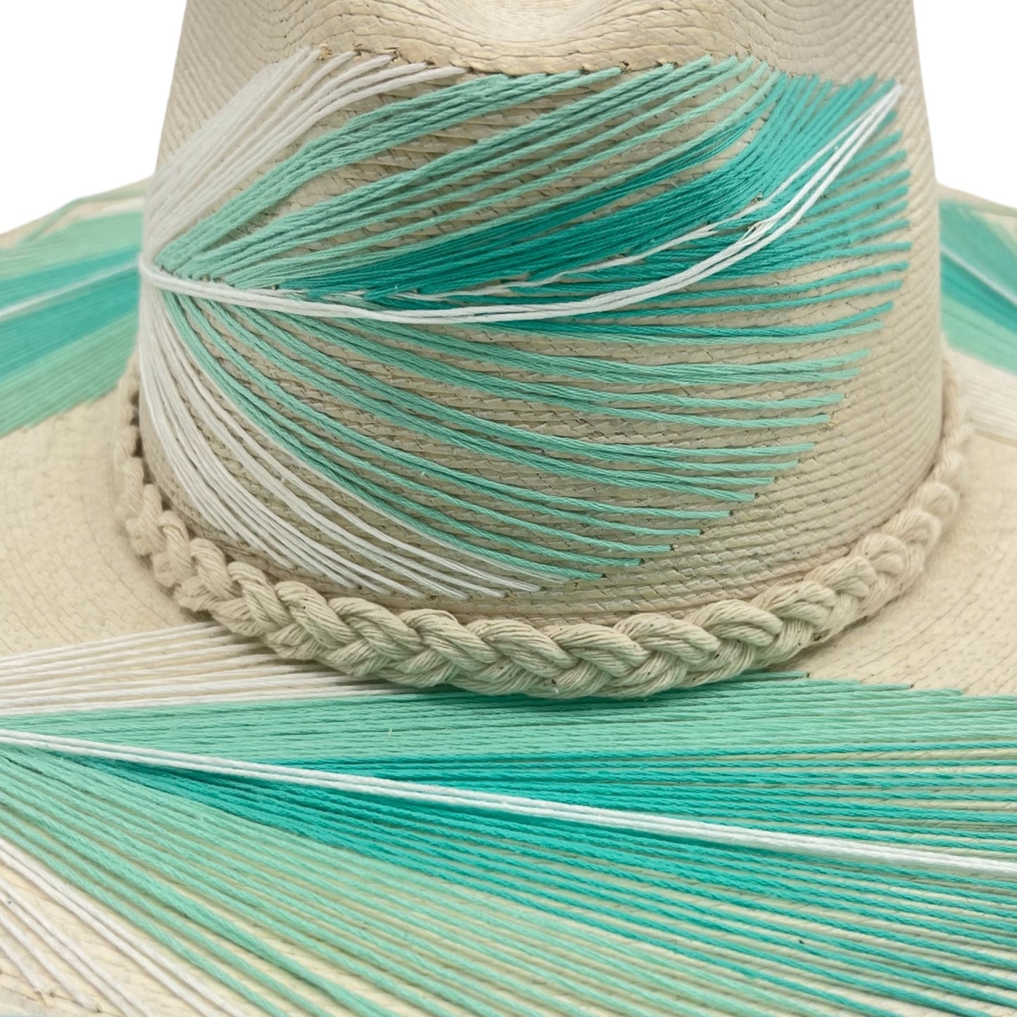 Feather Palm Leaf Hat