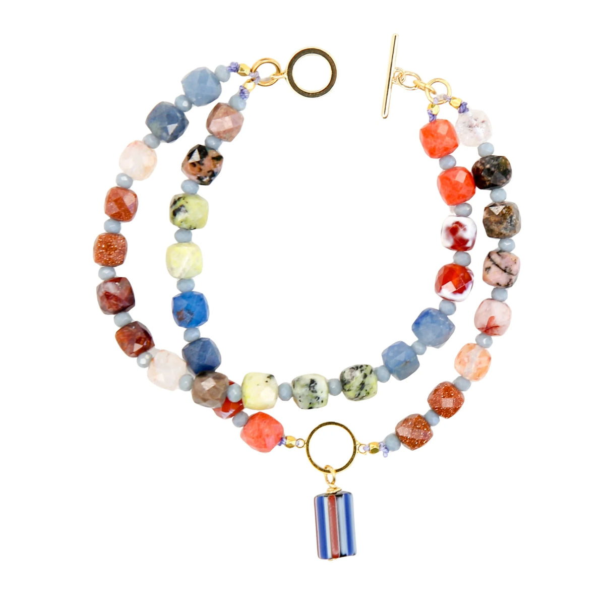 Four Corners Gemstone Bracelet