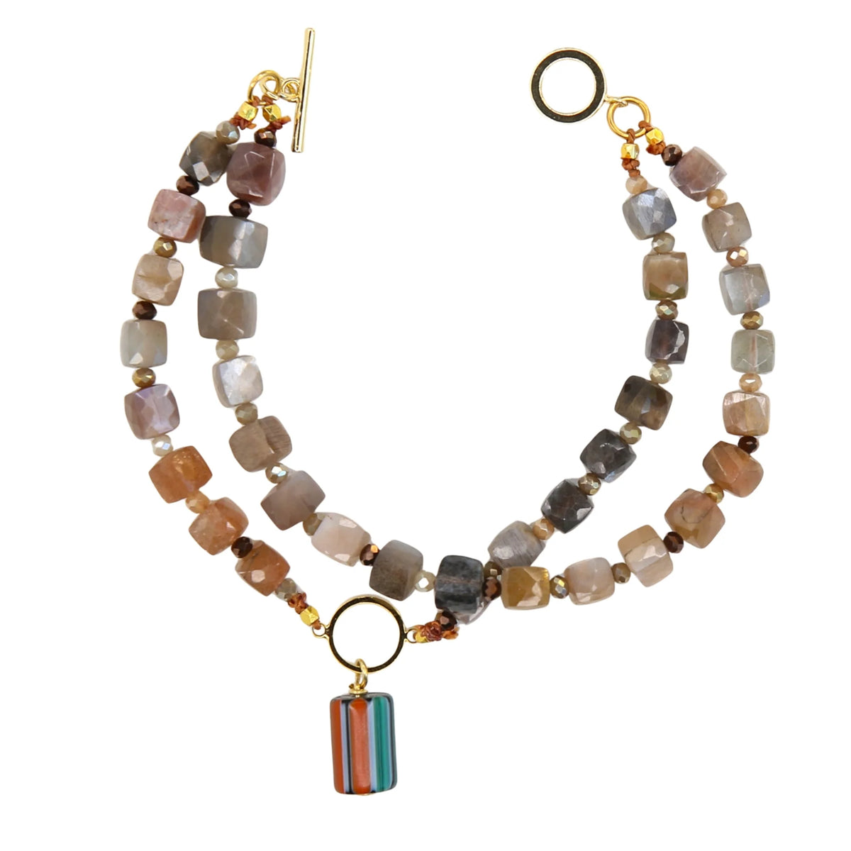 Four Corners Gemstone Bracelet