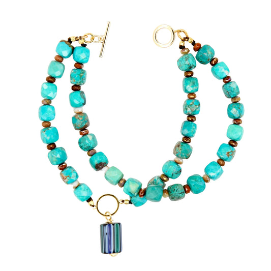 Four Corners Gemstone Bracelet