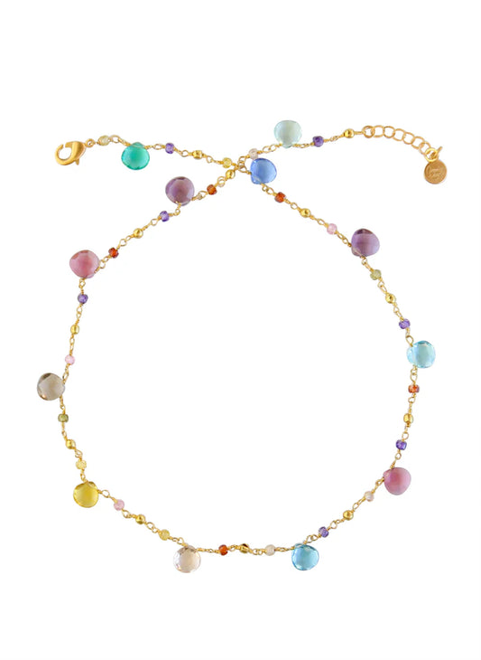 Gemstone Station Necklace