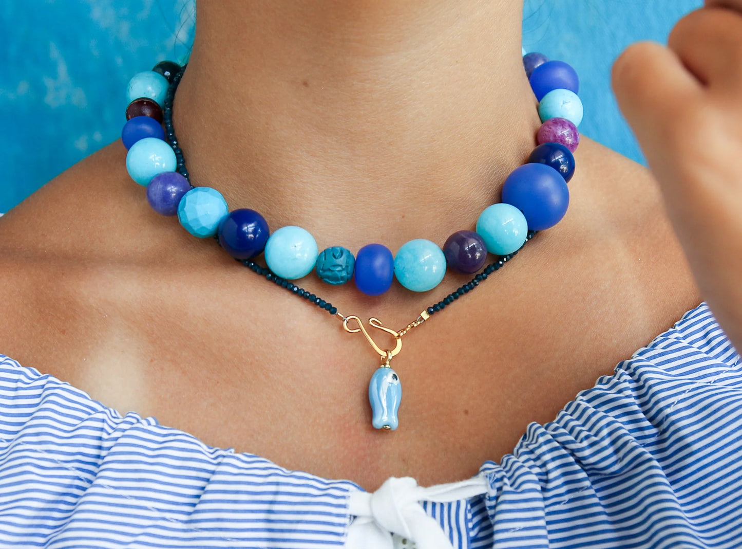 Little Catch Necklace - Orange