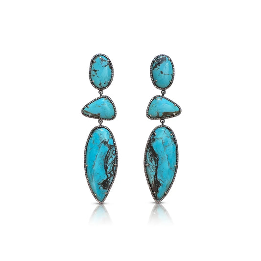 Kingman Triple Drop Earrings 2