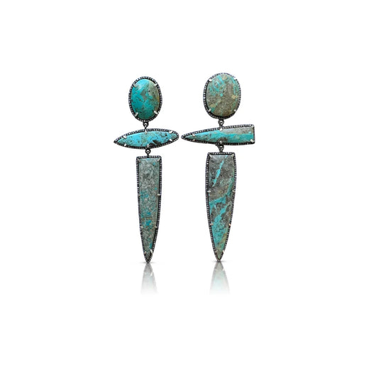 Kingman Triple Drop Earrings 6