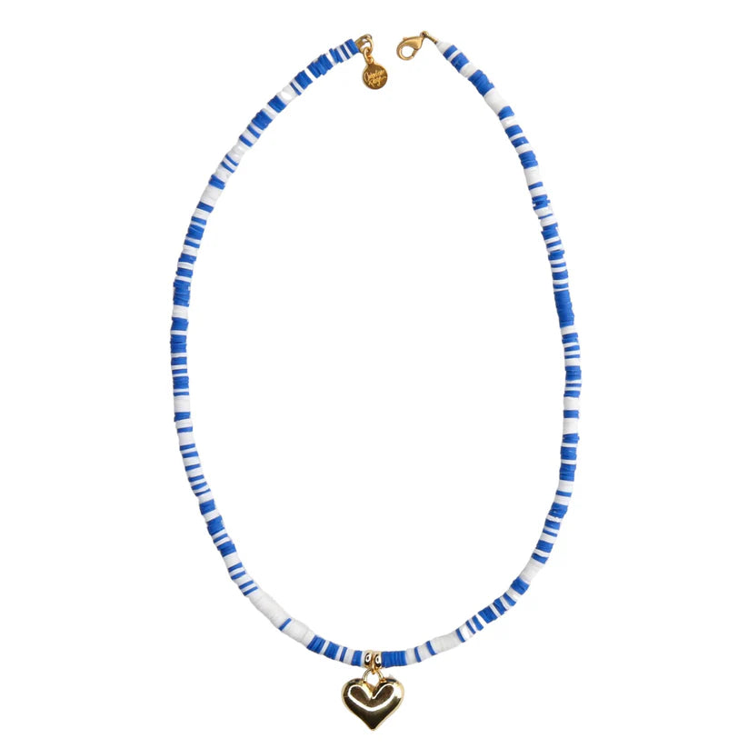 Kiwi Short Necklace in Blues