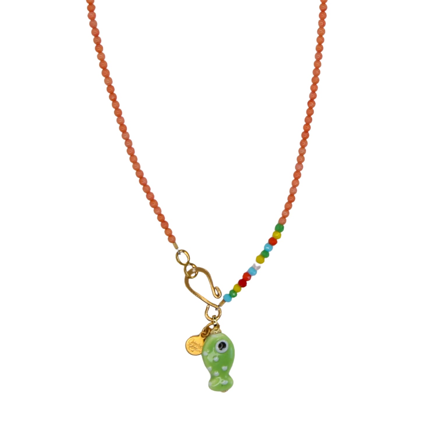 Little Catch Necklace - Green
