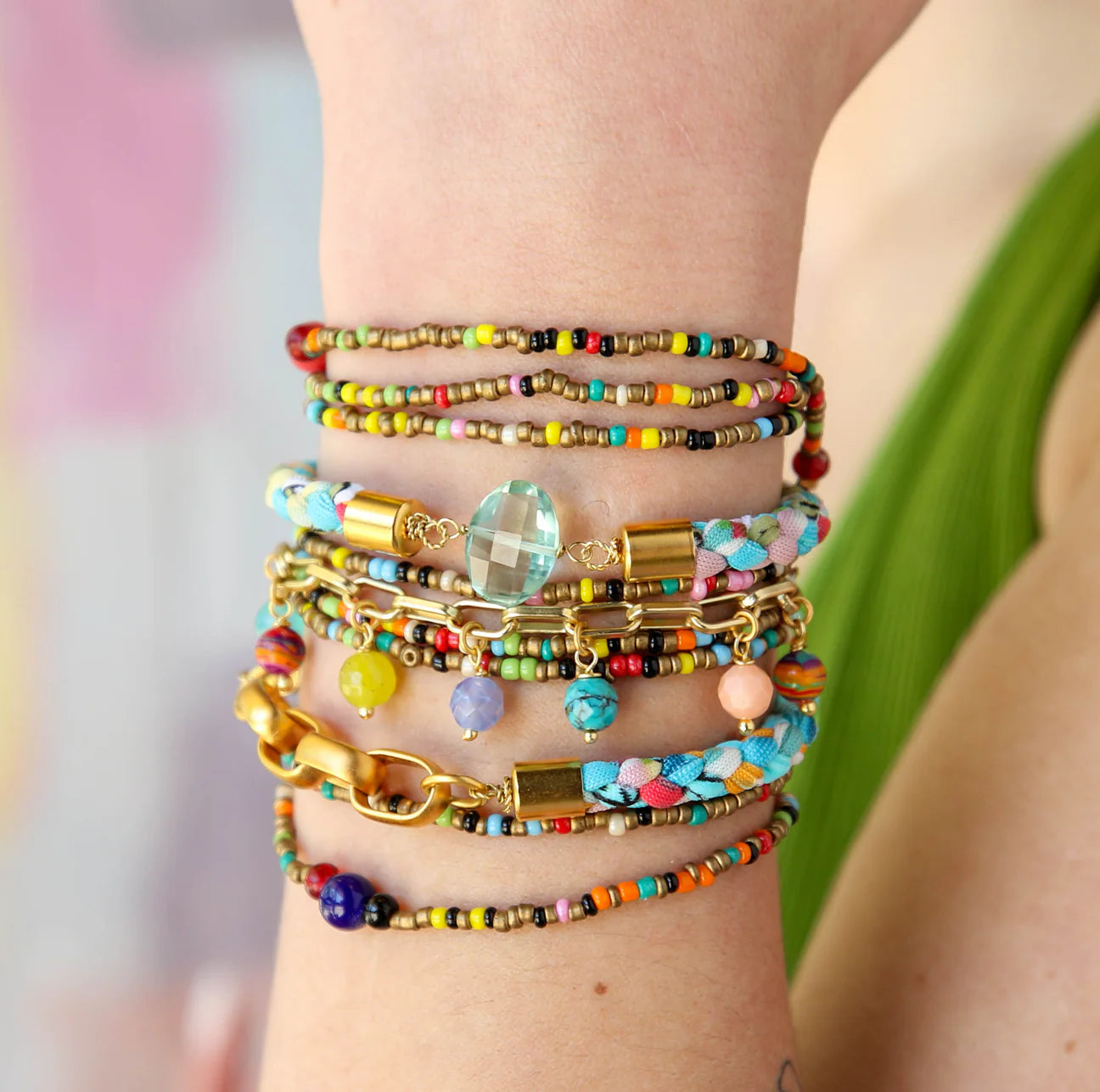 Madras Wrap Bracelet or Necklace