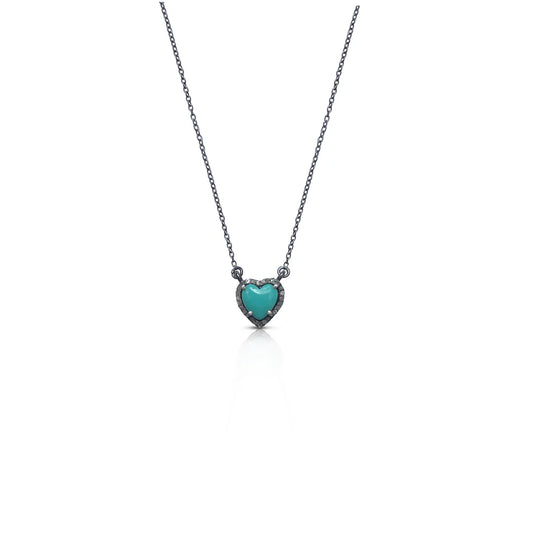 Mini Turquoise Heart Necklace