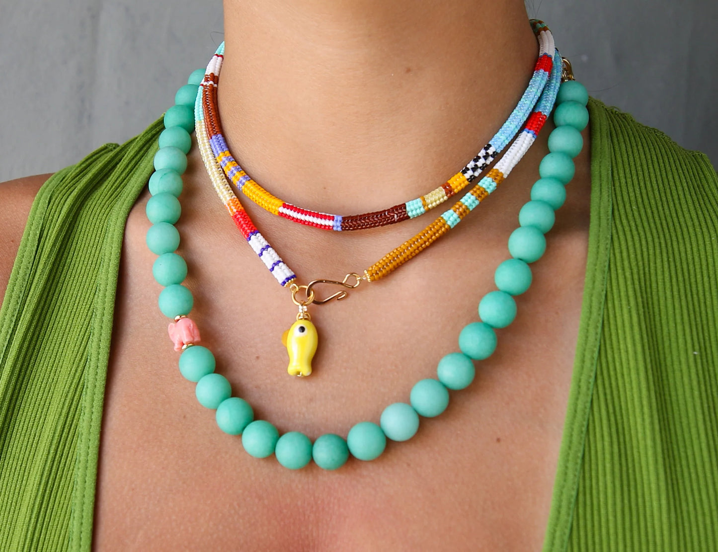 Pesca Miyuki Necklace - Purple