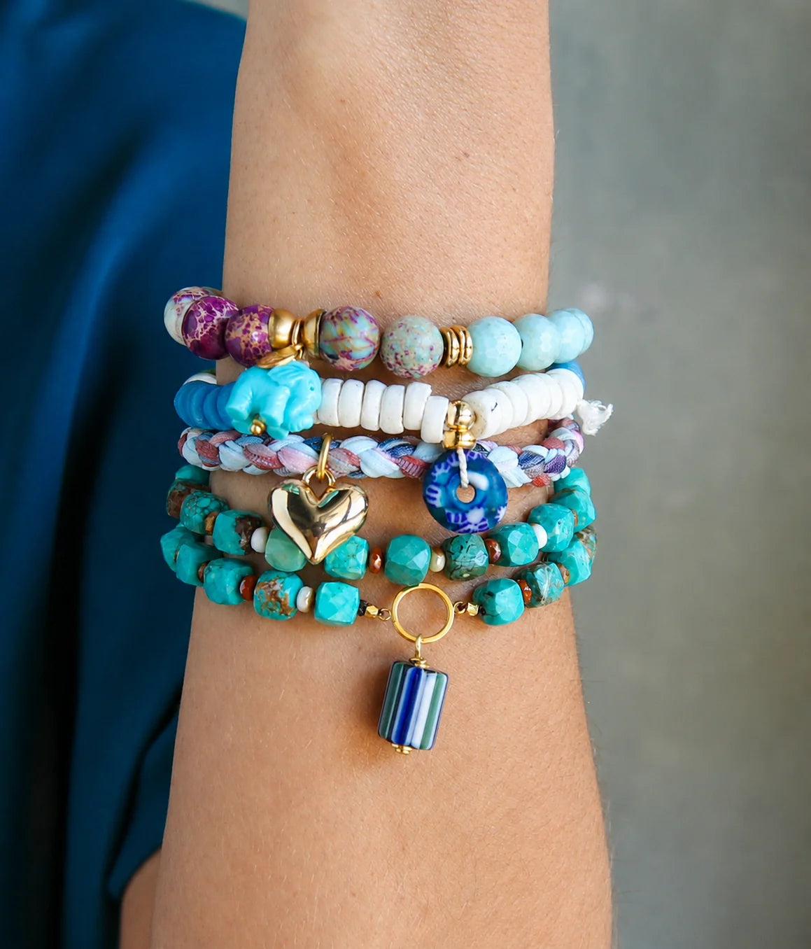 Four Corners Gemstone Bracelet