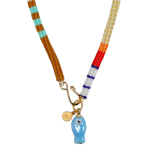 Pesca Miyuki Necklace - Blue