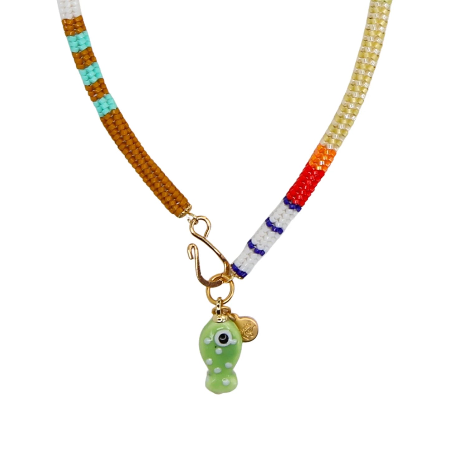 Pesca Miyuki Necklace - Lime Green