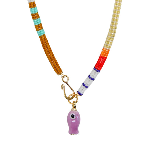 Pesca Miyuki Necklace - Purple