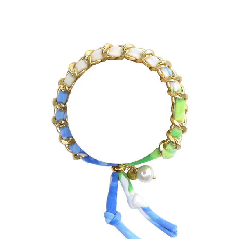 Poppy Woven Bracelet in White