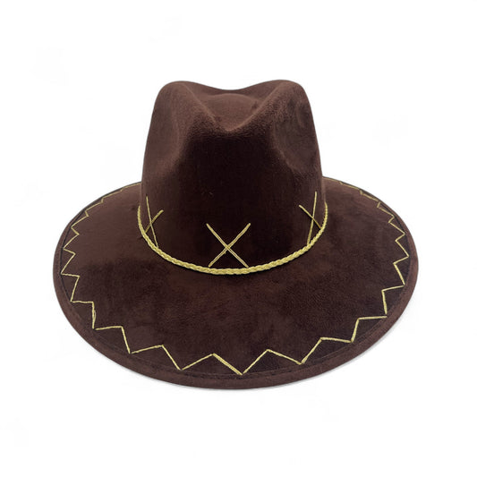 Rancho Vegan Suede Wide Brim Fedora