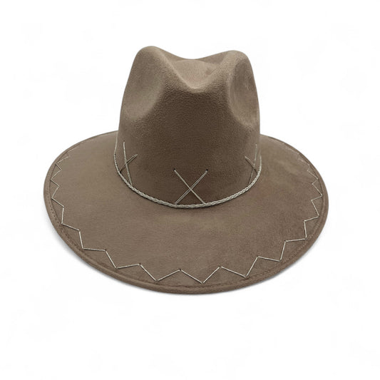 Rancho Vegan Suede Wide Brim Fedora