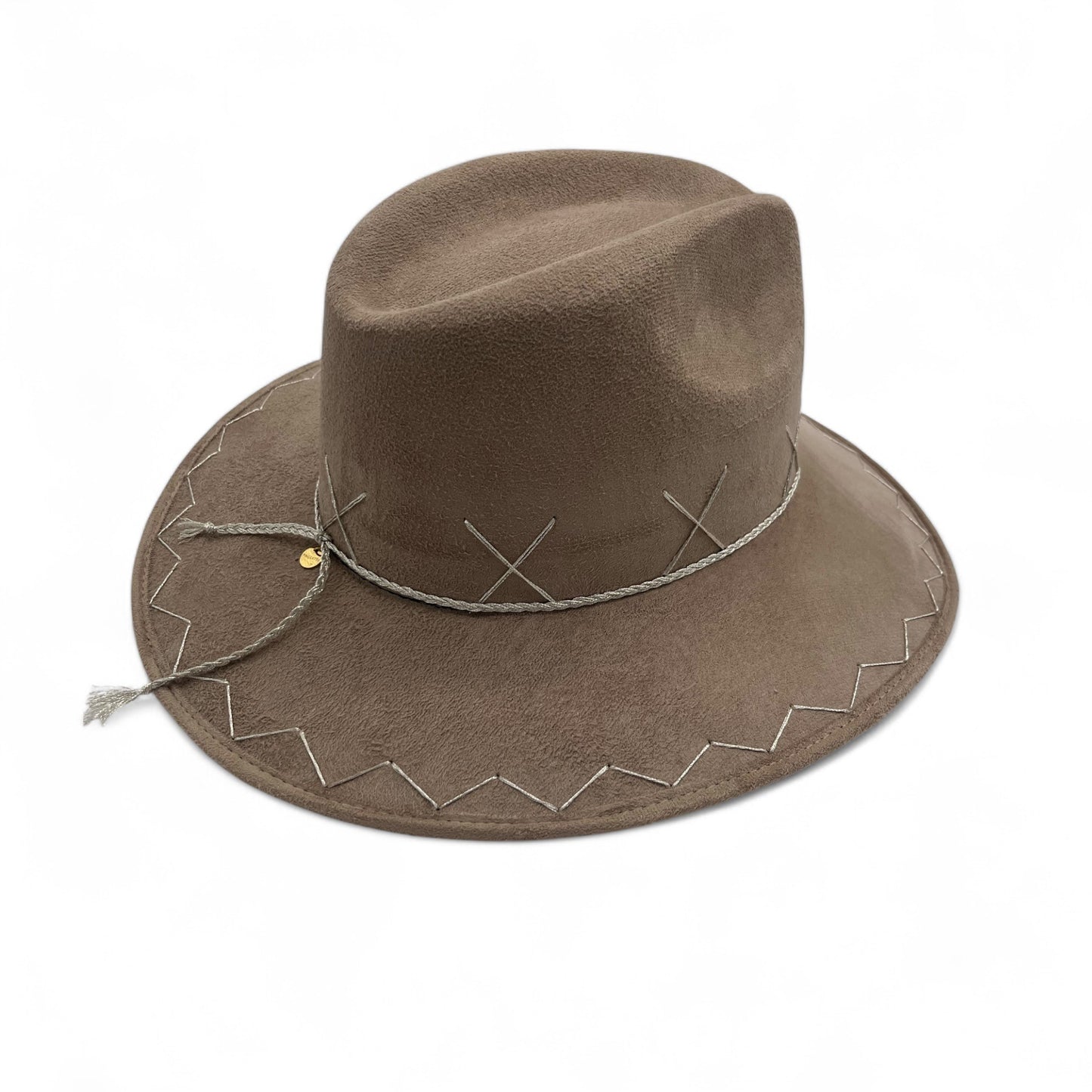 Rancho Vegan Suede Wide Brim Fedora