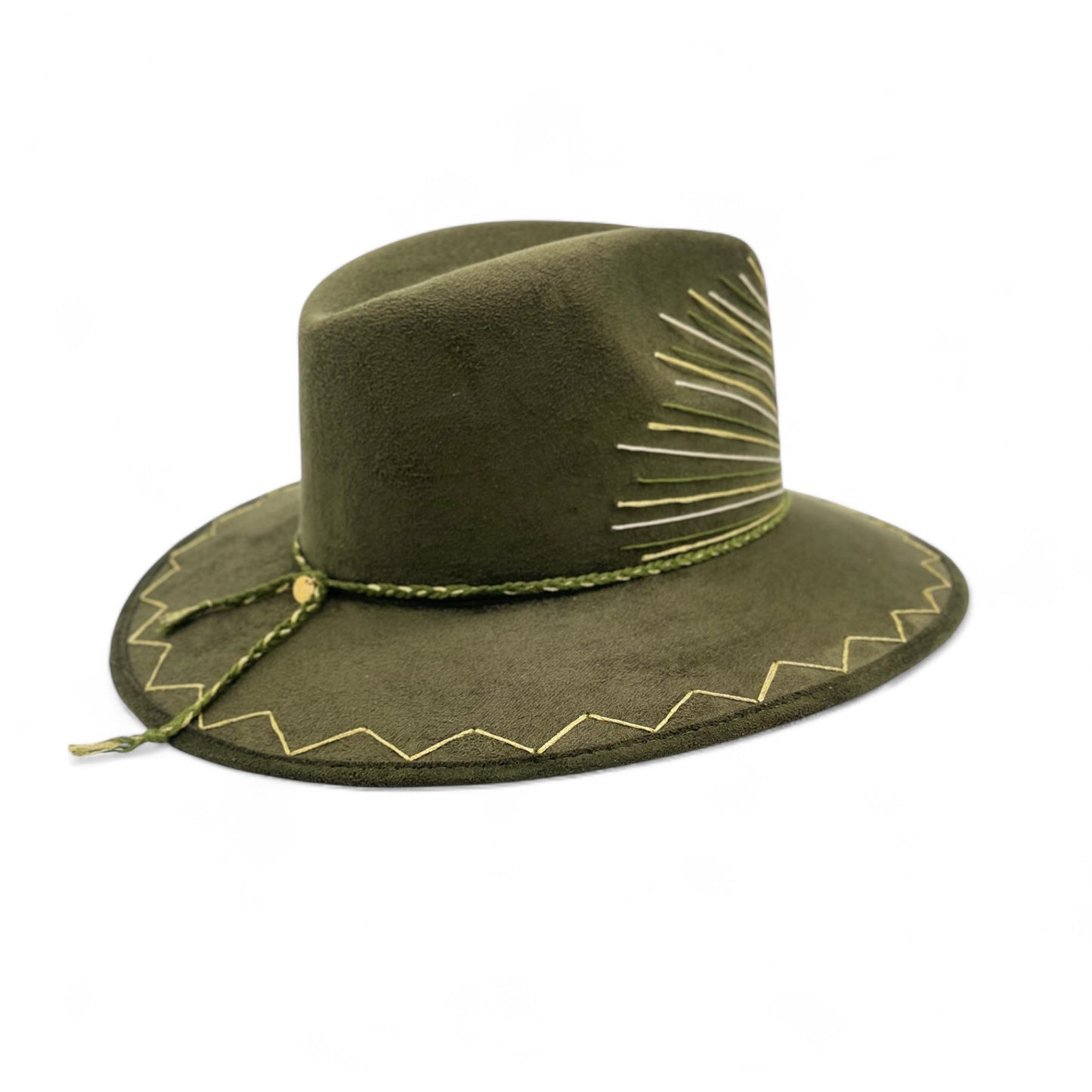 Ray of Light Vegan Suede Wide Brim Fedora