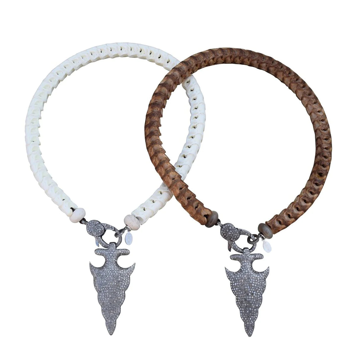 Snake Vertebrae Necklace (Arrowhead sold separately)