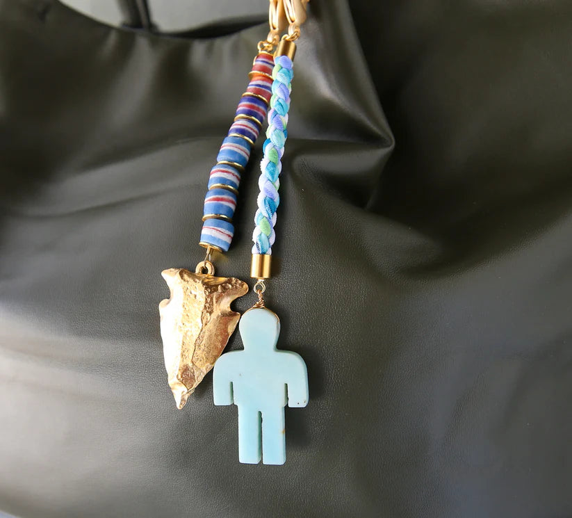 Jade Figure Bag Charm