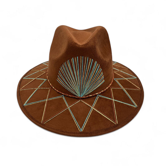 Sunrise Vegan Suede Wide Brim Fedora