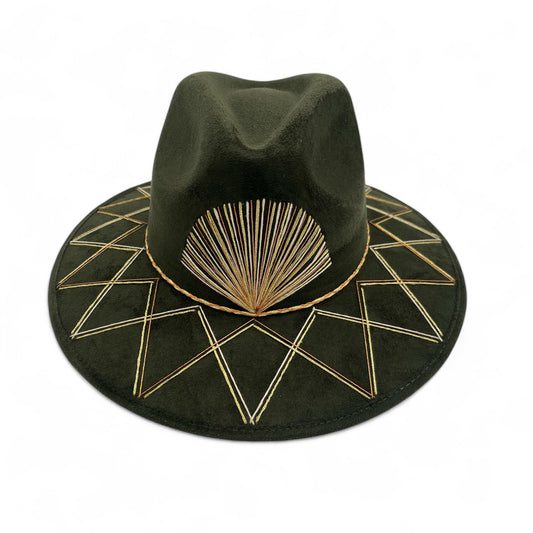 Sunrise Vegan Suede Wide Brim Fedora