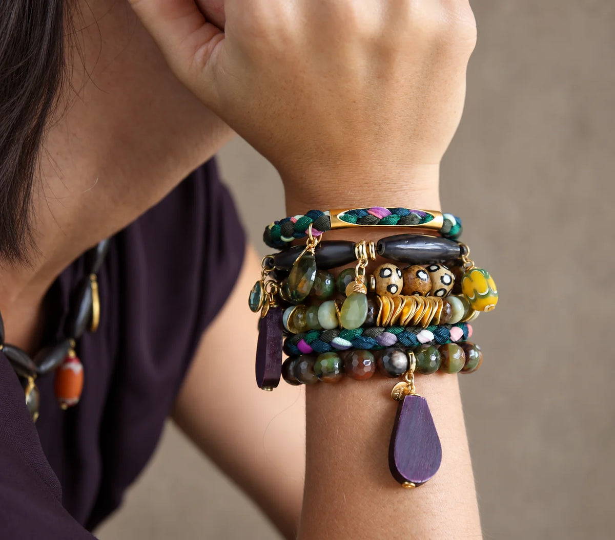 Tambourine Beaded Bracelet
