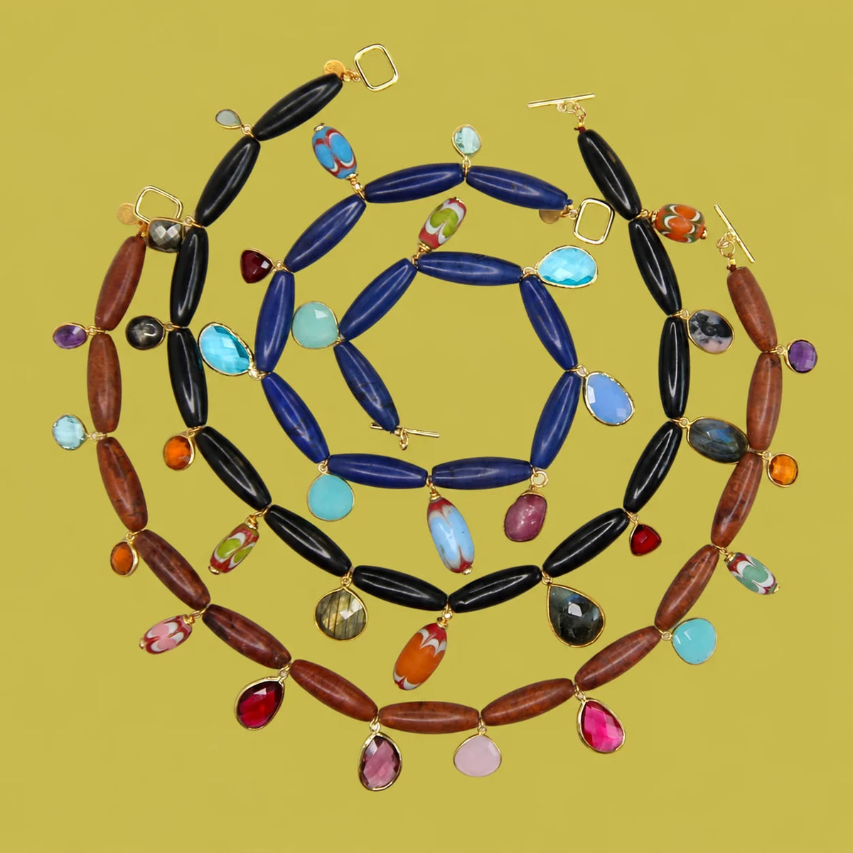 Tambourine Beaded Necklace