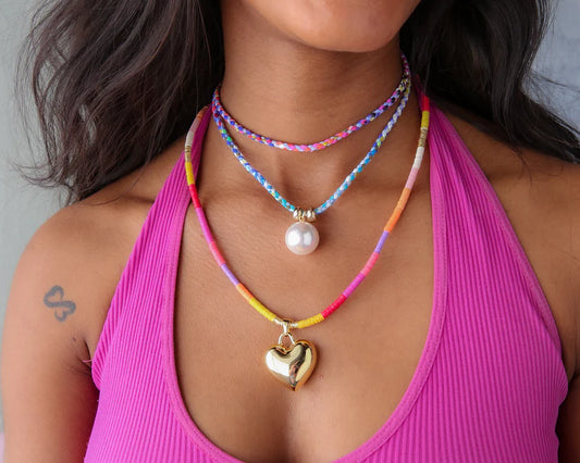 Tulum Necklace in Capri Blue