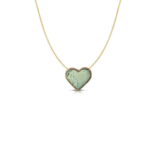 14k Varisite Heart Necklace